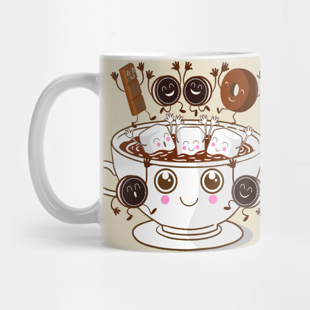 Hot Cocoa Hot Mug Teepublic 1985